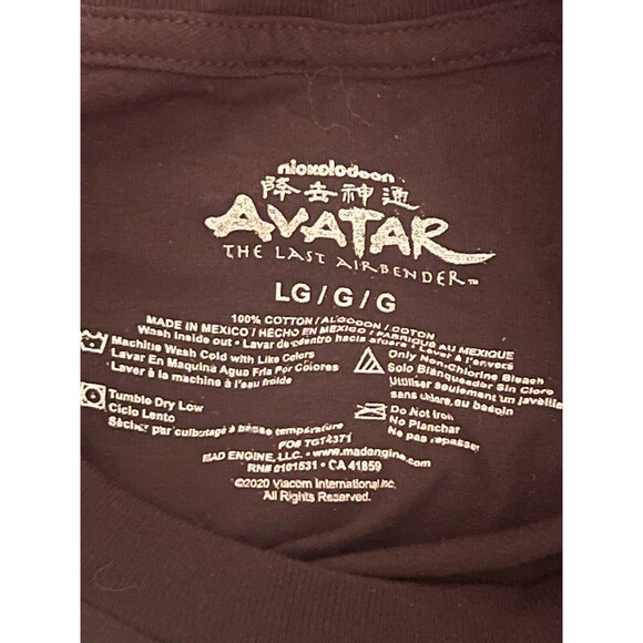 Avatar The Last Airbender Katara Black Anime Graphic T-Shirt Men's Large New NWT - Picture 3 of 8